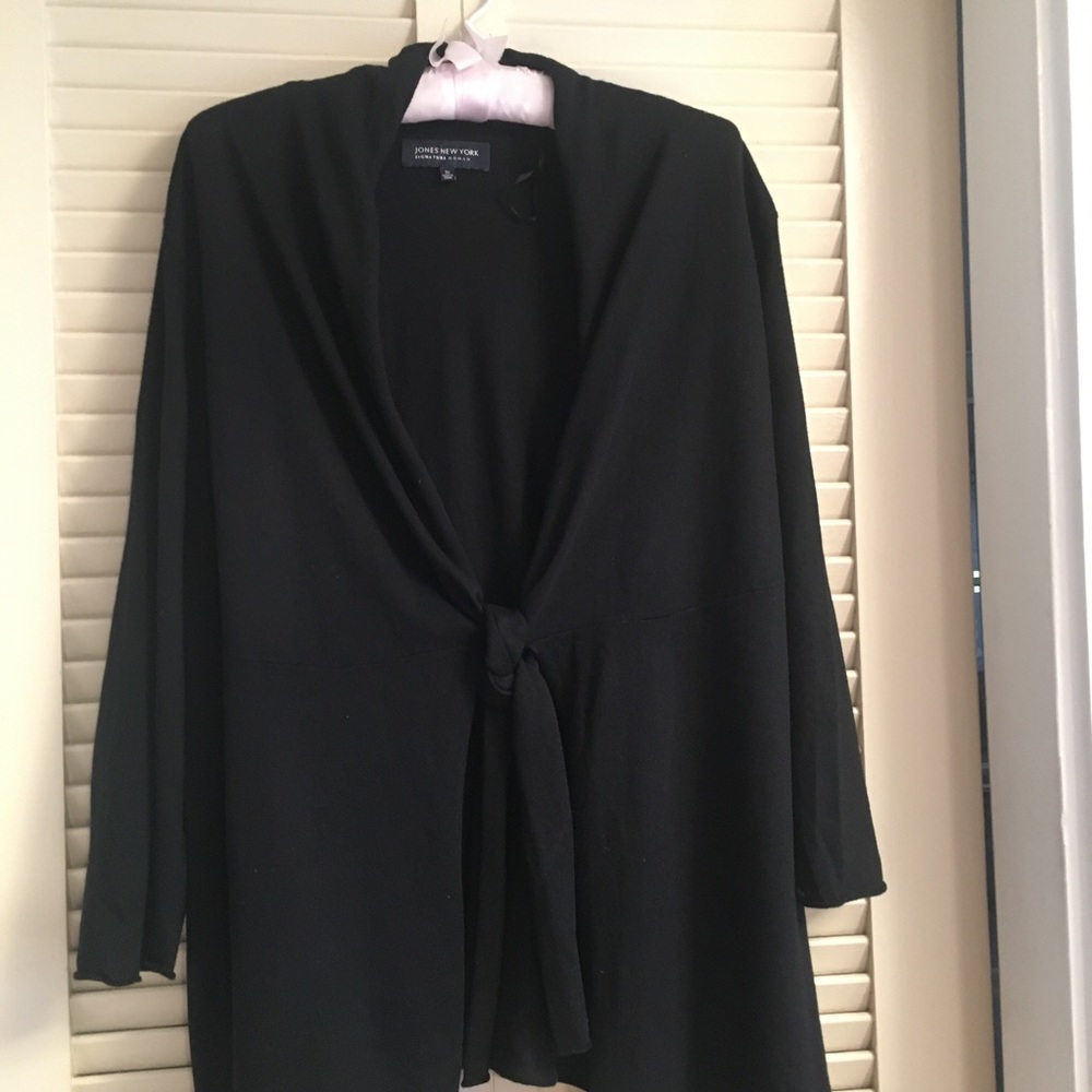 Signature Tie Front Cardigan Sweater